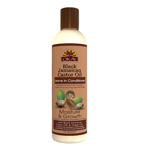 OKAY Black Jamaican Castor Oil Leave in Conditioner - 8 oz / 237 ml