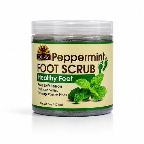 OKAY Peppermint Foot Scrub - 6 oz / 177 ml