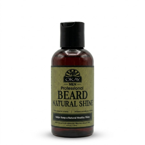 OKAY Men's Beard Natural Shine - 4 oz / 118 ml