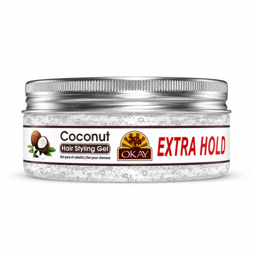 OKAY Extra Hold Coconut Hair Styling Gel - 5 oz / 148 ml