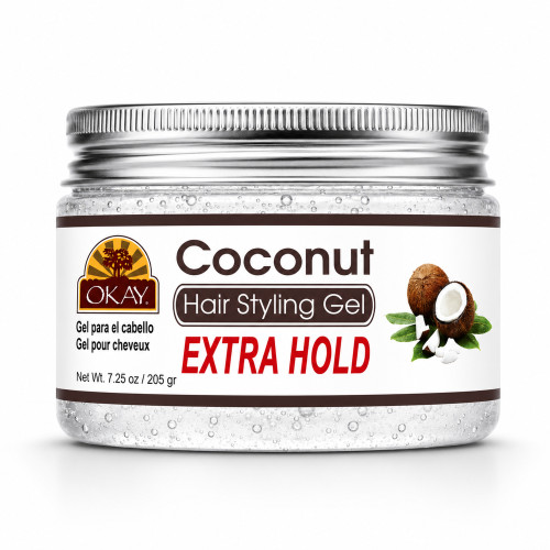 OKAY Extra Hold Coconut Hair Styling Gel - 7.25 oz / 214 ml