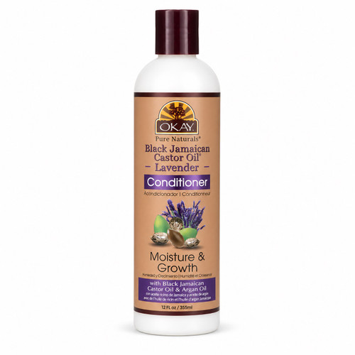 OKAY Pure Naturals Black Jamaican Castor Oil & Lavender Conditioner - 12 oz / 355 ml