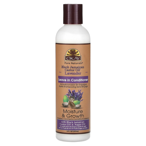 OKAY Pure Naturals Black Jamaican Castor Oil & Lavender Leave in Conditioner - 8 oz / 237 ml