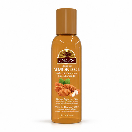 OKAY Pure Naturals Blended Almond Oil - 4 oz / 118 ml