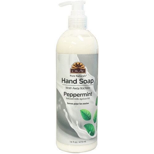 OKAY Pure Naturals- HAND SOAP LIQUID WITH PEPPERMINT16OZ