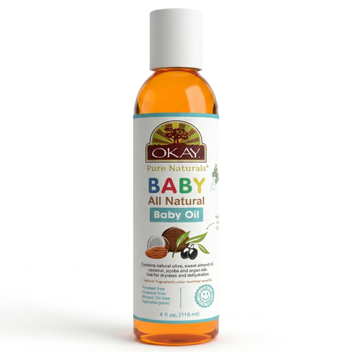 OKAY Pure Naturals All Natural Baby Oil - 4 oz / 236 ml