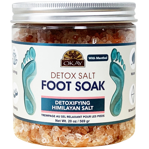 OKAY - Foot Soak Himalayan Salt 20 oz/ 569 gr