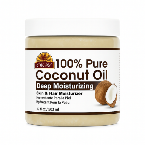 OKAY Pure Naturals 100% Pure Coconut Oil - 17 oz / 503 ml