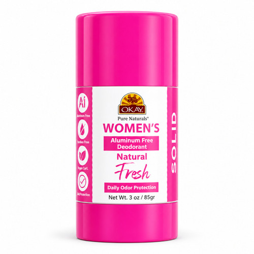 OKAY Pure Naturals Women's Solid Aluminum Free Deodorant - 3 oz / 85 g
