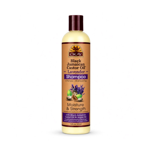 OKAY Pure Naturals Black Jamaican Castor Oil & Lavender Shampoo - 12 oz / 355 ml