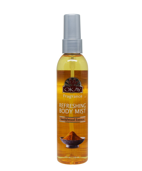 OKAY REFRESHING BODY MIST SANDALWOOD ESSENCE  4oz / 118ml