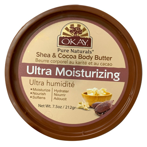 OKAY Shea and Cocoa Ultra Moisturizing Body Butter 7.5oz /212 gr