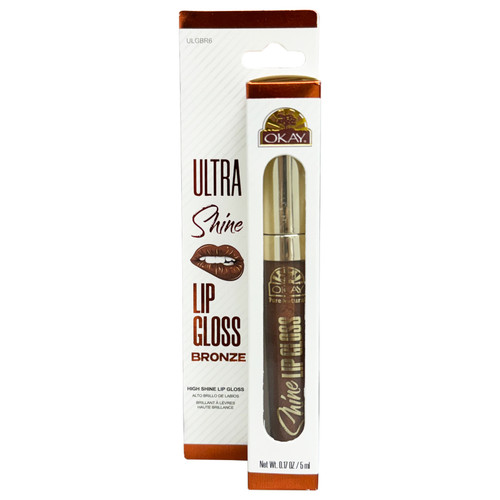 OKAY Ultra Shine Lip Gloss- Bronze