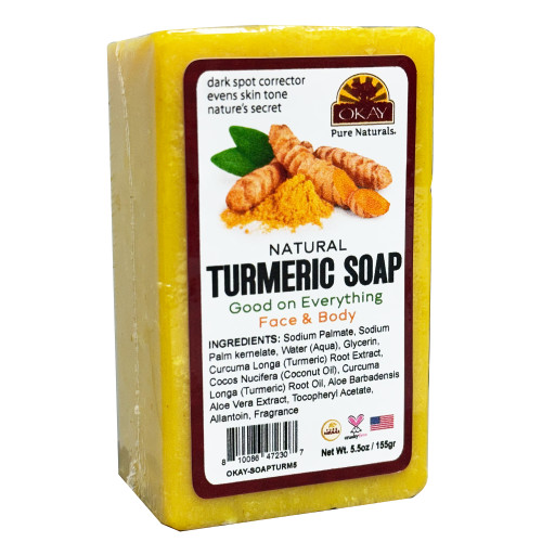 OKAY Pure Naturals Turmeric Soap Bar 5.5oz / 156gr