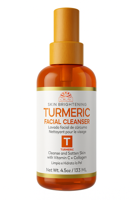 OKAY Turmeric Facial Cleanser - 4.5 oz / 133 ml