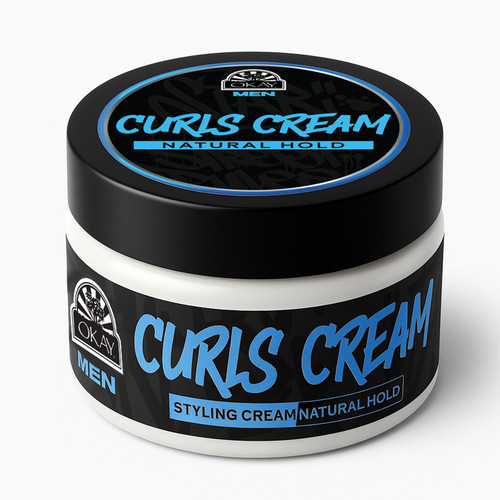 OKAY Men's Curls Styling Cream - 7 oz / 214 ml