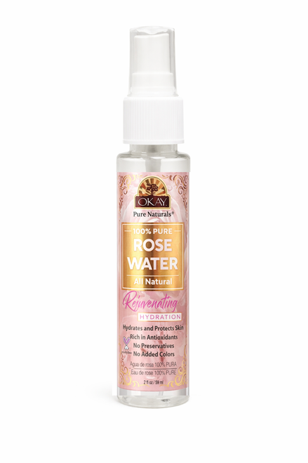 OKAY Pure Naturals 100% Pure Rose Water - 2 oz / 59 ml