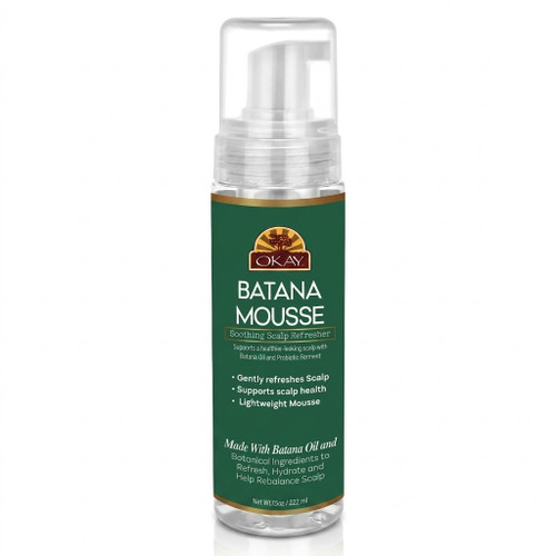 OKAY Batana Hair Mousse - 7.5 oz / 222 ml