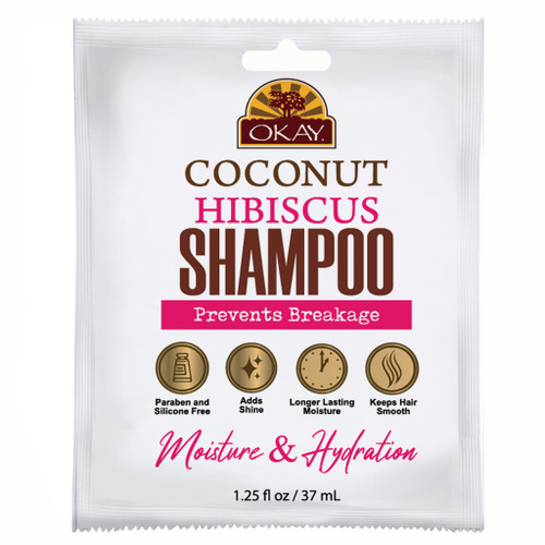 OKAY Coconut & Hibiscus Shampoo - 1.25 oz / 37 ml