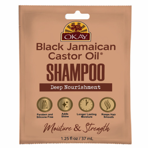 OKAY Black Jamaican Castor Oil Shampoo - 1.25 oz / 37 mL