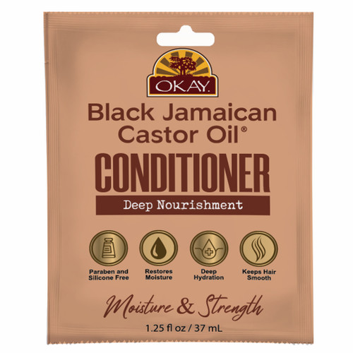 OKAY Black Jamaican Castor Oil Conditioner - 1.25 / 37 mL