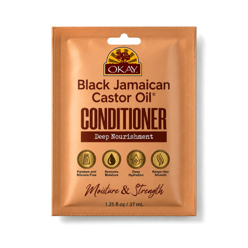 OKAY Black Jamaican Castor Oil Conditioner - 1.25 / 37 mL