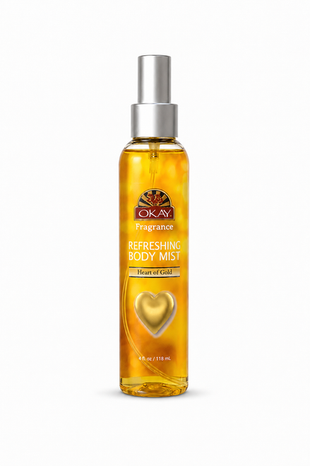 OKAY REFRESHING BODY MIST HEART OF GOLD  4oz / 118ml
