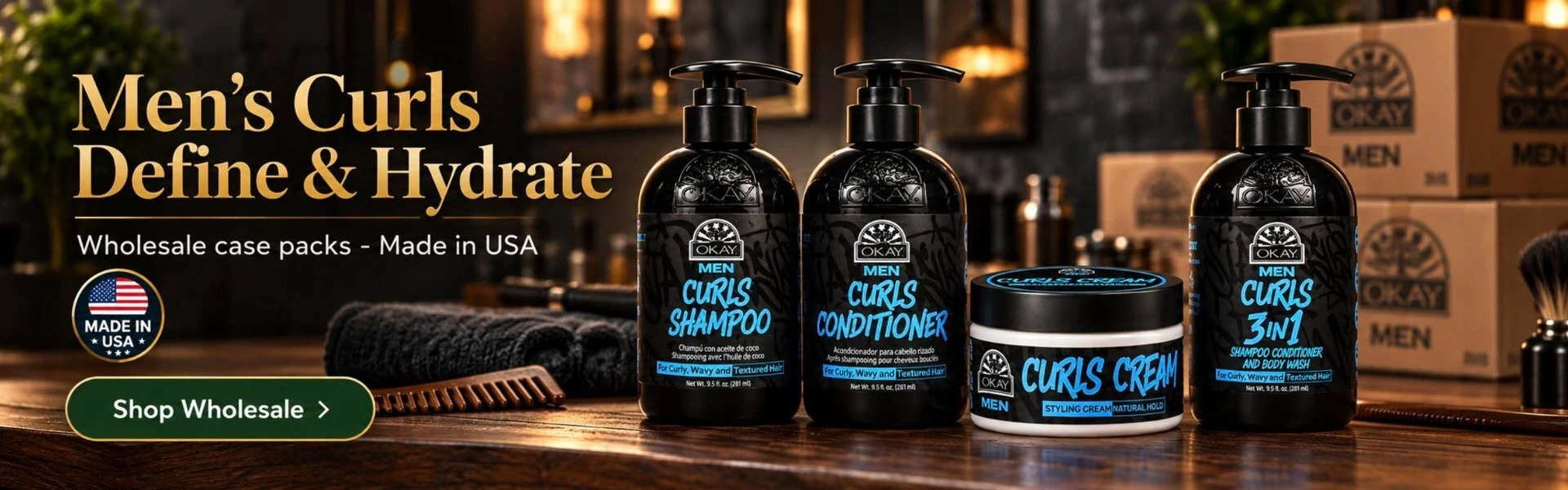 Shop Men's Curls Wholesale