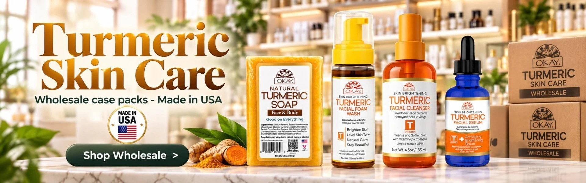 Shop Turmeric Skin Care Wholesale
