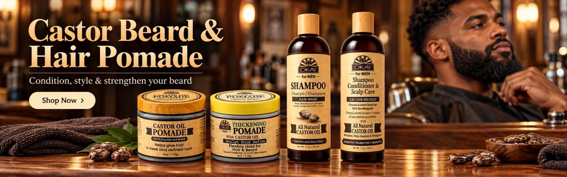 Shop Men's Castor Beard & Pomade