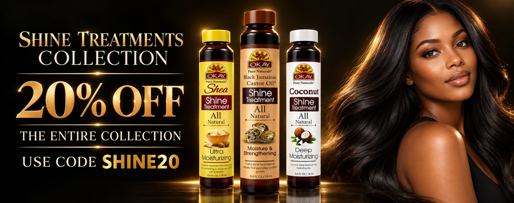 20% off the entire Shine Treatments collection. Use code SHINE20.