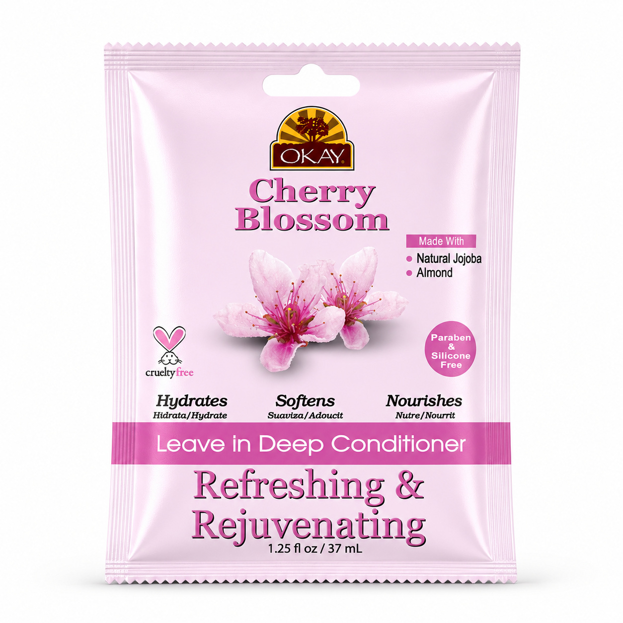 OKAY Cherry Blossom Leave in Conditioner - 1.25 oz / 37 ml