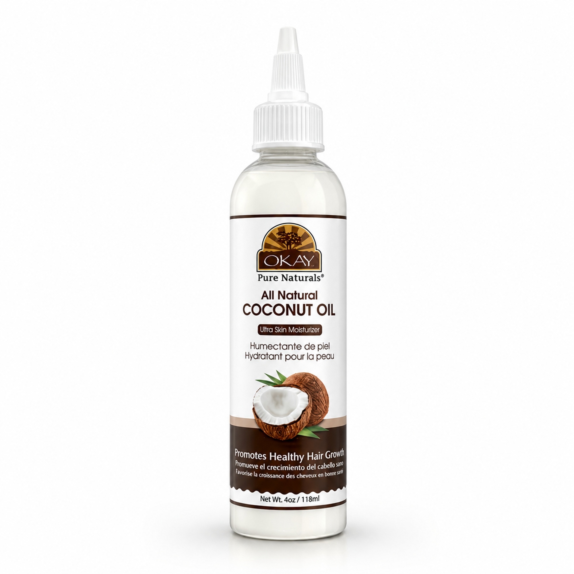 OKAY All Natural Coconut Oil - 4 oz