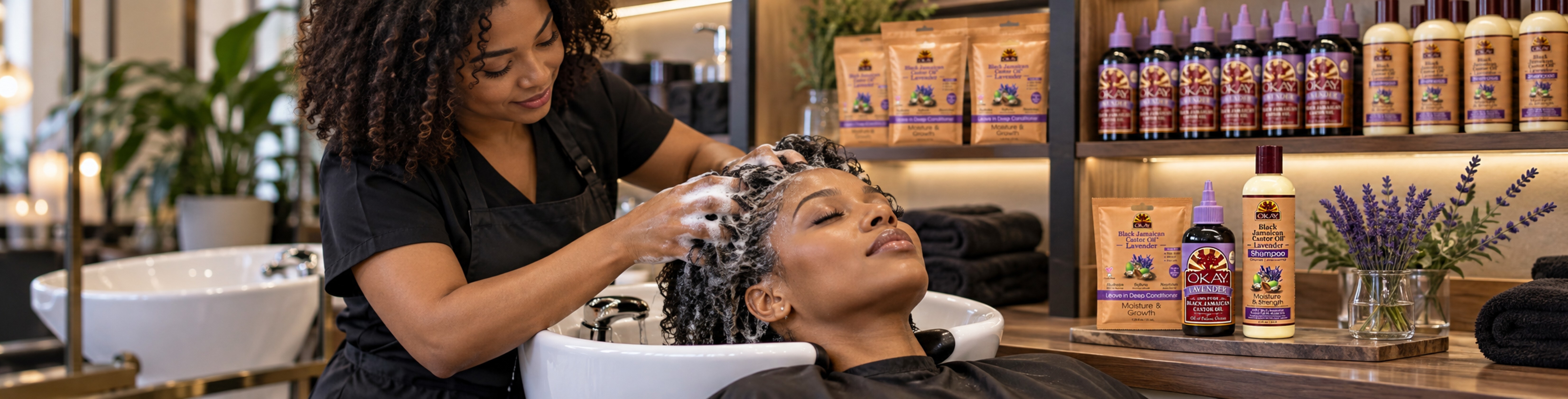 Black Jamaican Castor Oil with Lavender Hair Care - OKAY Pure Naturals