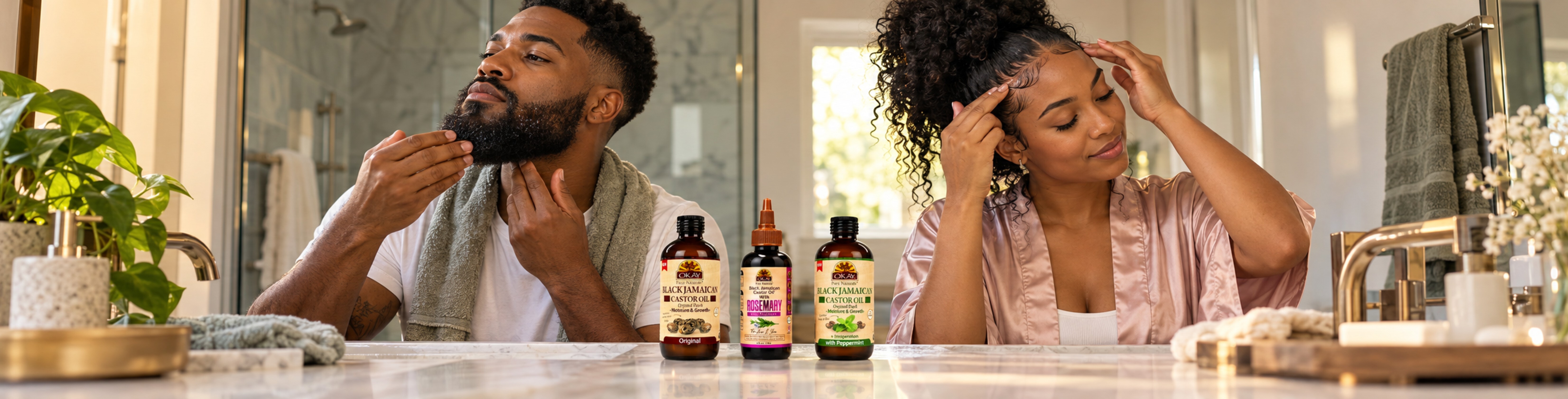 Black Jamaican Castor Oils - OKAY Pure Naturals