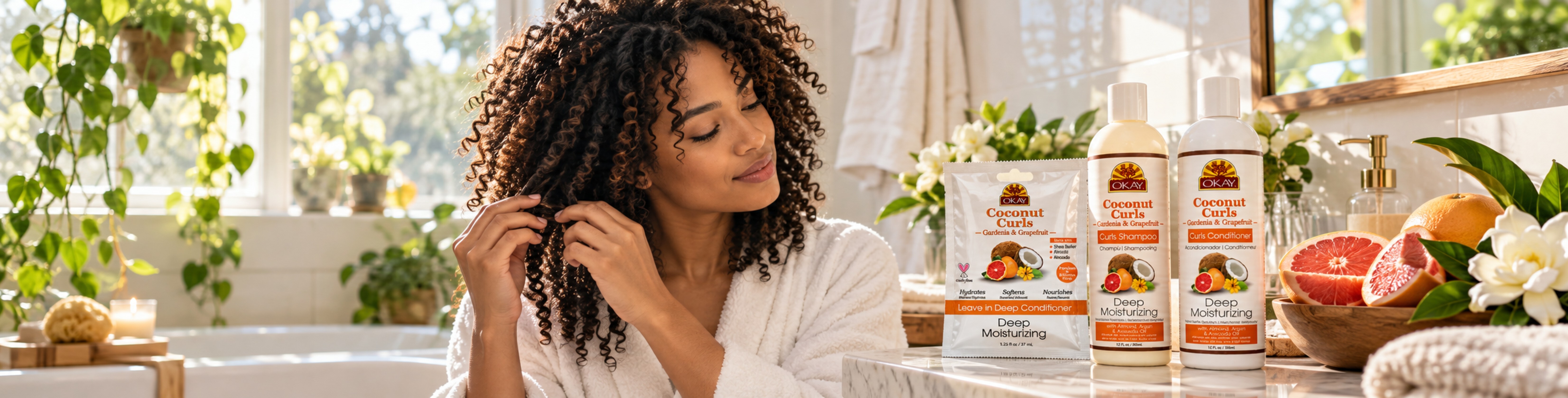Coconut Curls Gardenia Hair care - OKAY Pure Naturals