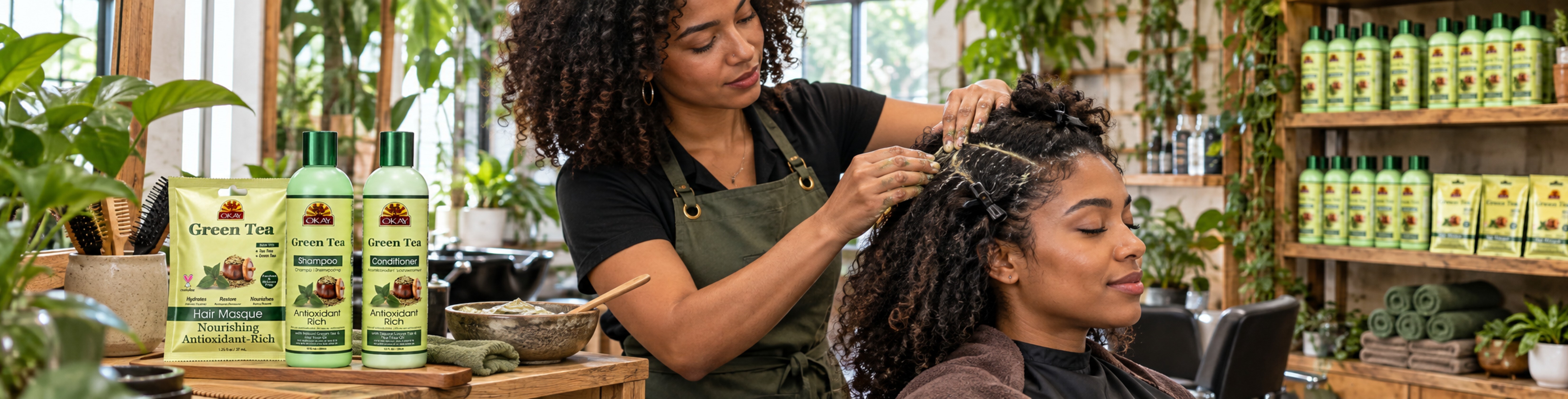 Green Tea Hair Care - OKAY Pure Naturals