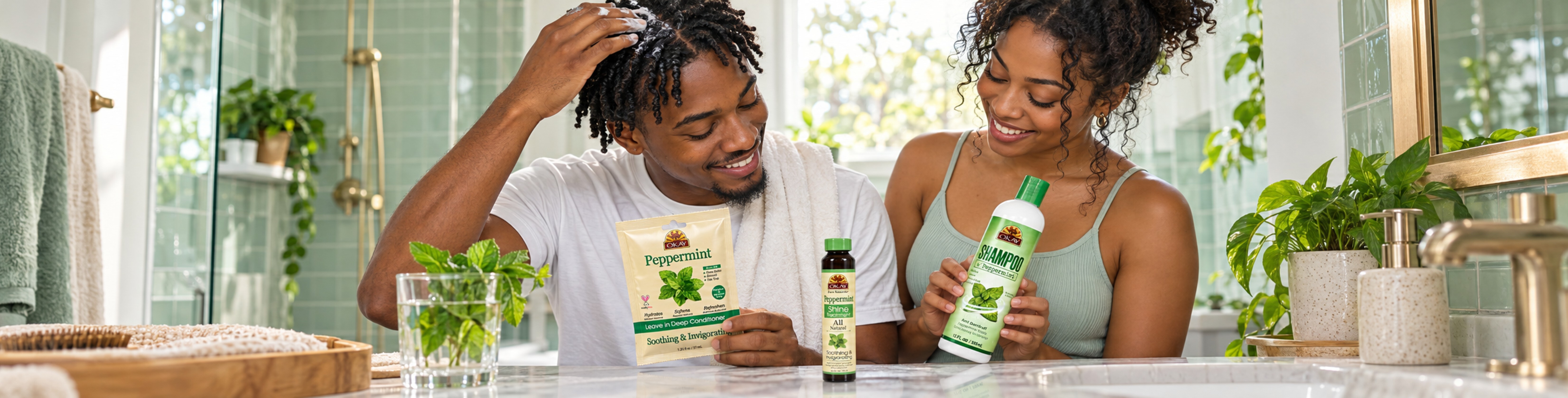 Peppermint Hair Care - OKAY Pure Naturals