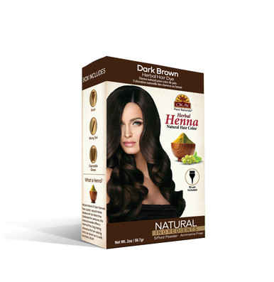 OKAY Pure Naturals Dark Brown Herbal Henna Natural Hair Color - 2