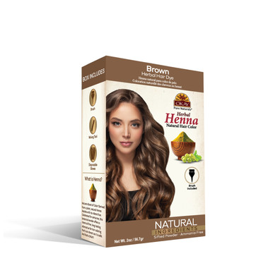 OKAY HERBAL HENNA Natural Brown Hair Color - 56.7 gr