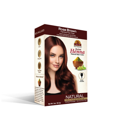 OKAY Pure Naturals Rose Brown Herbal Henna Natural Hair Color - 2