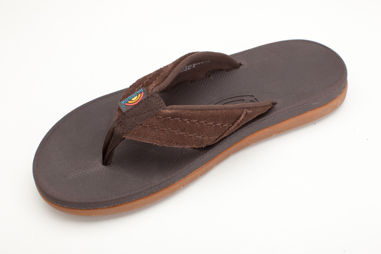 Rainbow Sandals Men East Cape Mens Molded Rubber Dark Brown