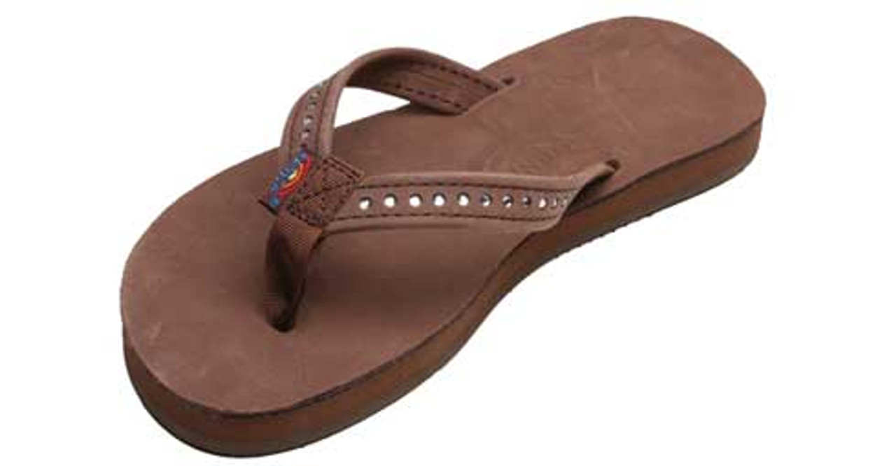 Rainbow Sandals Kids Crystal Premier Leather Expresso Pee Dee