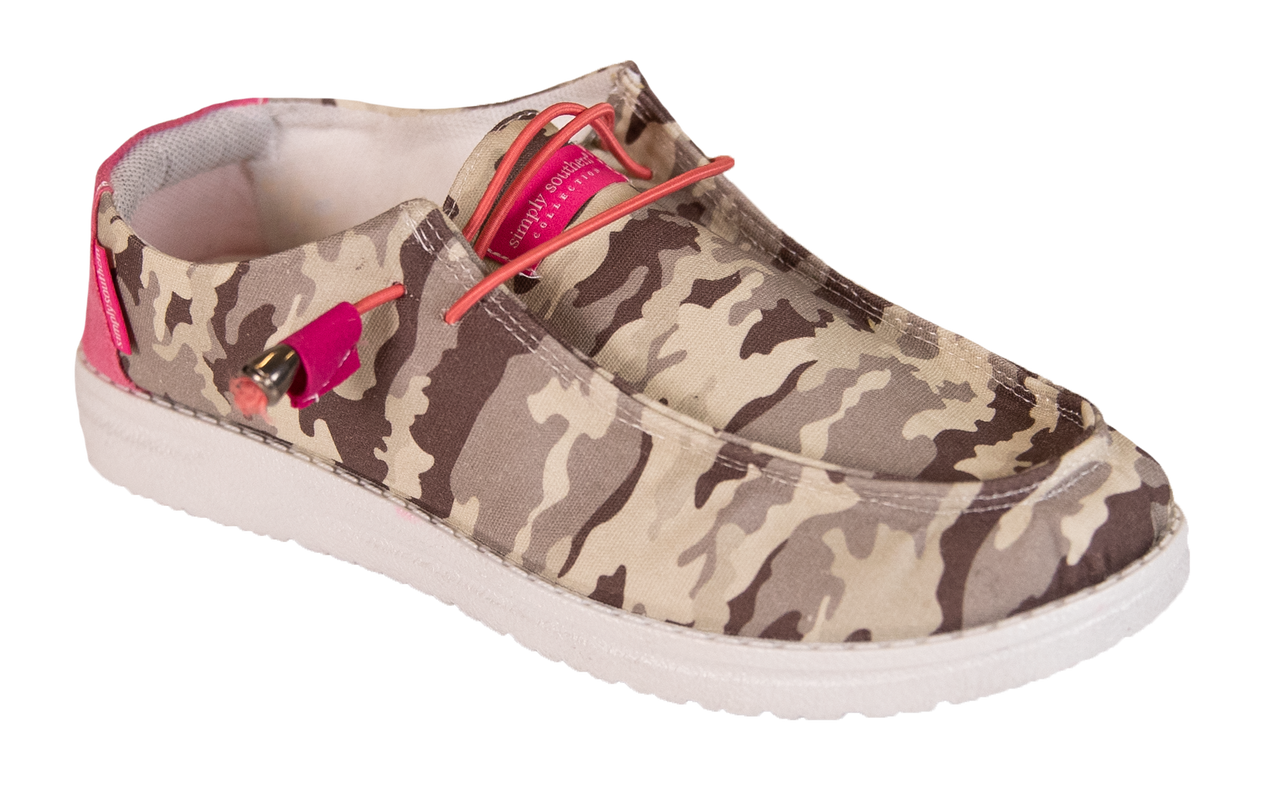 camouflage slip on shoes