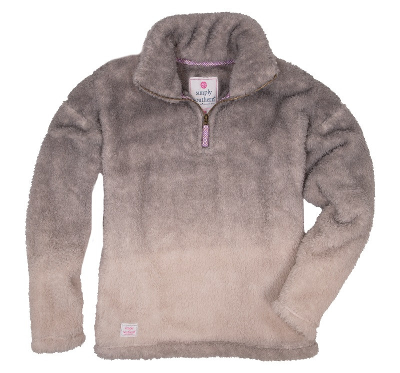 SIMPLY SOUTHERN OMBRE SHERPA PULLOVER 
