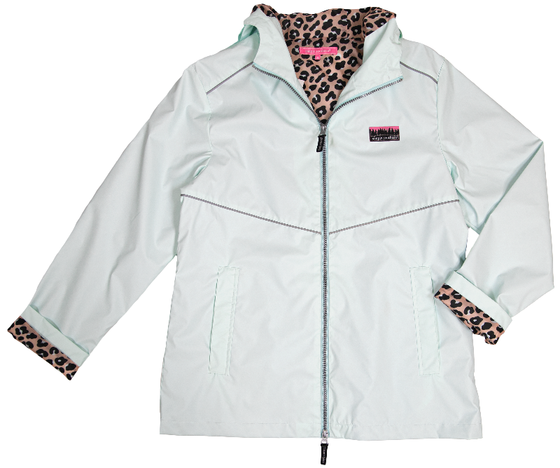 SIMPLY SOUTHERN RAIN JACKET LEOPARD 
