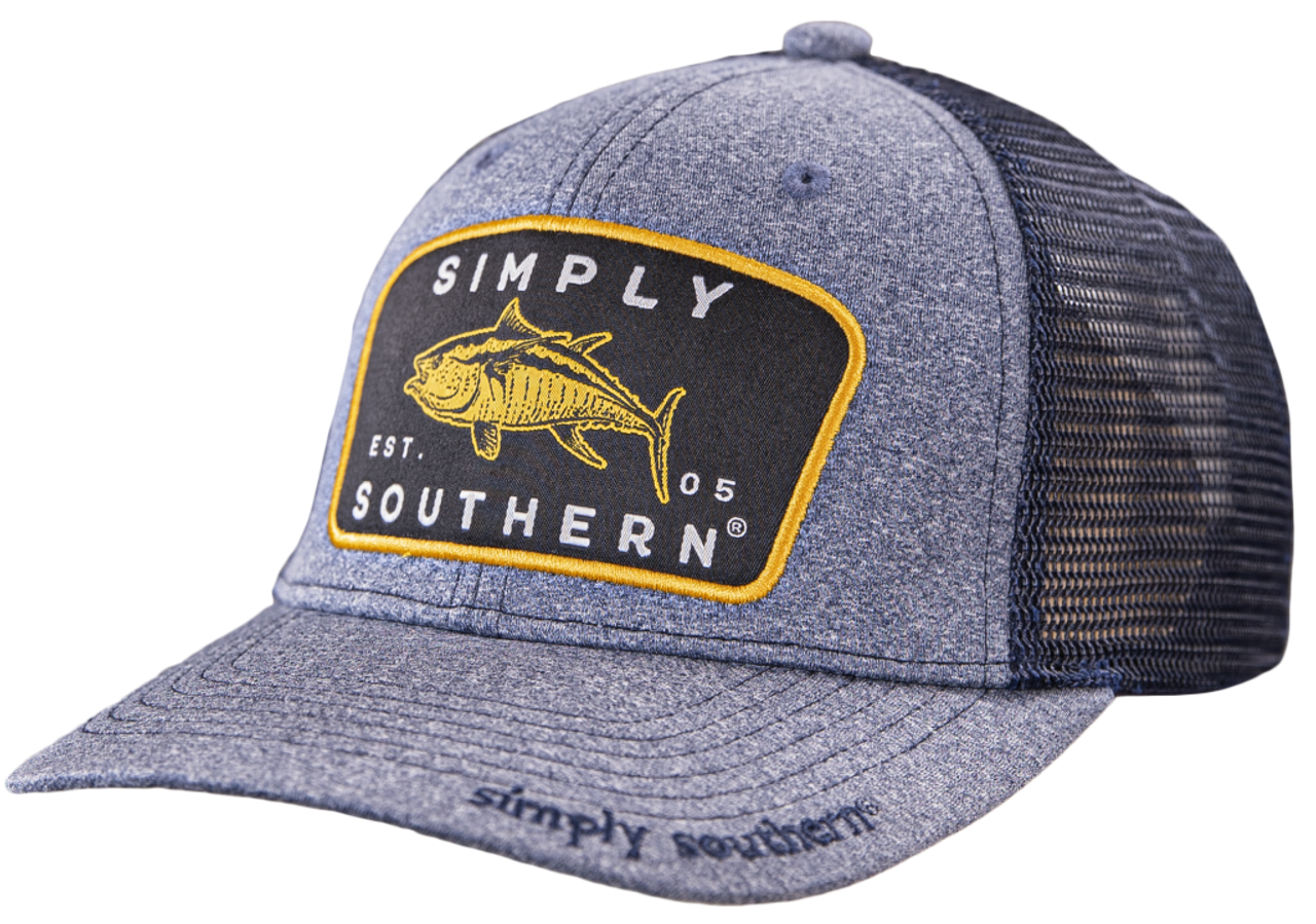SIMPLY SOUTHERN YELLOW FISH HAT HEA GREY/BLK - Pee Dee Outfitters