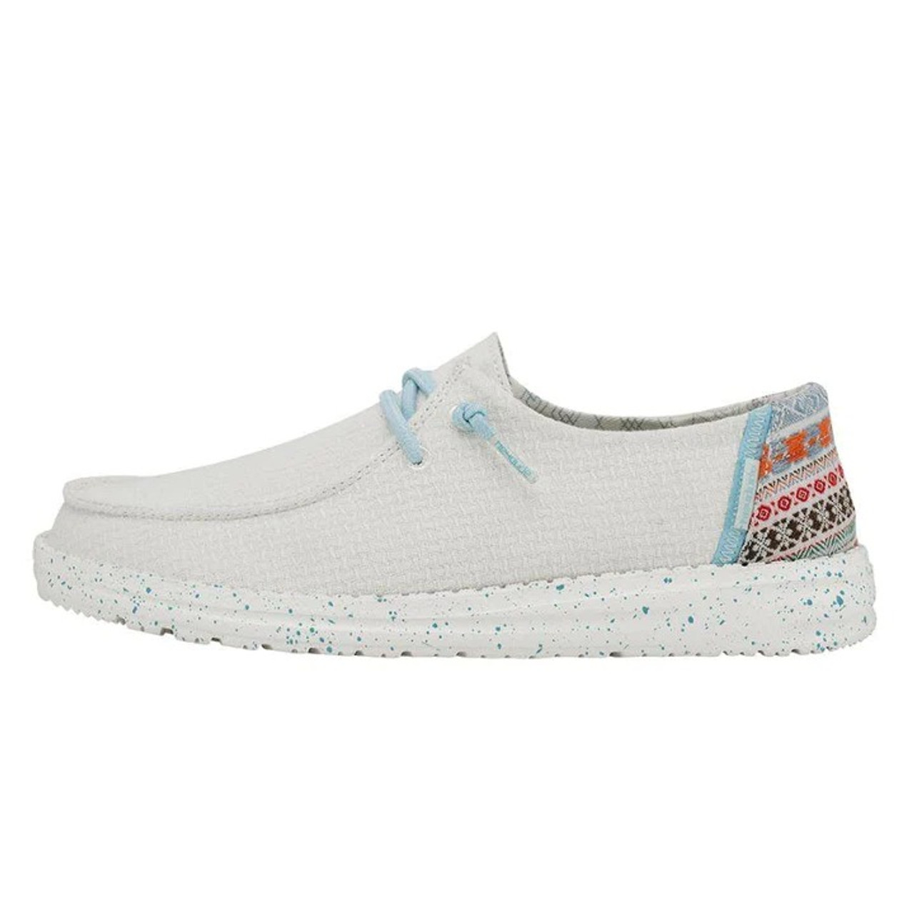 chicacoです HEY DUDE WENDY AZTEC SHOE WHITE - Pee Dee Outfitters