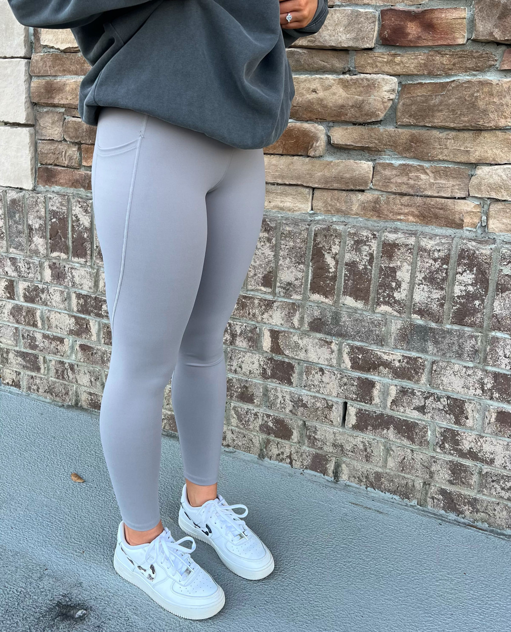 KAT MCRAE HIGH WAIST ATHLETIC LEGGING GREY