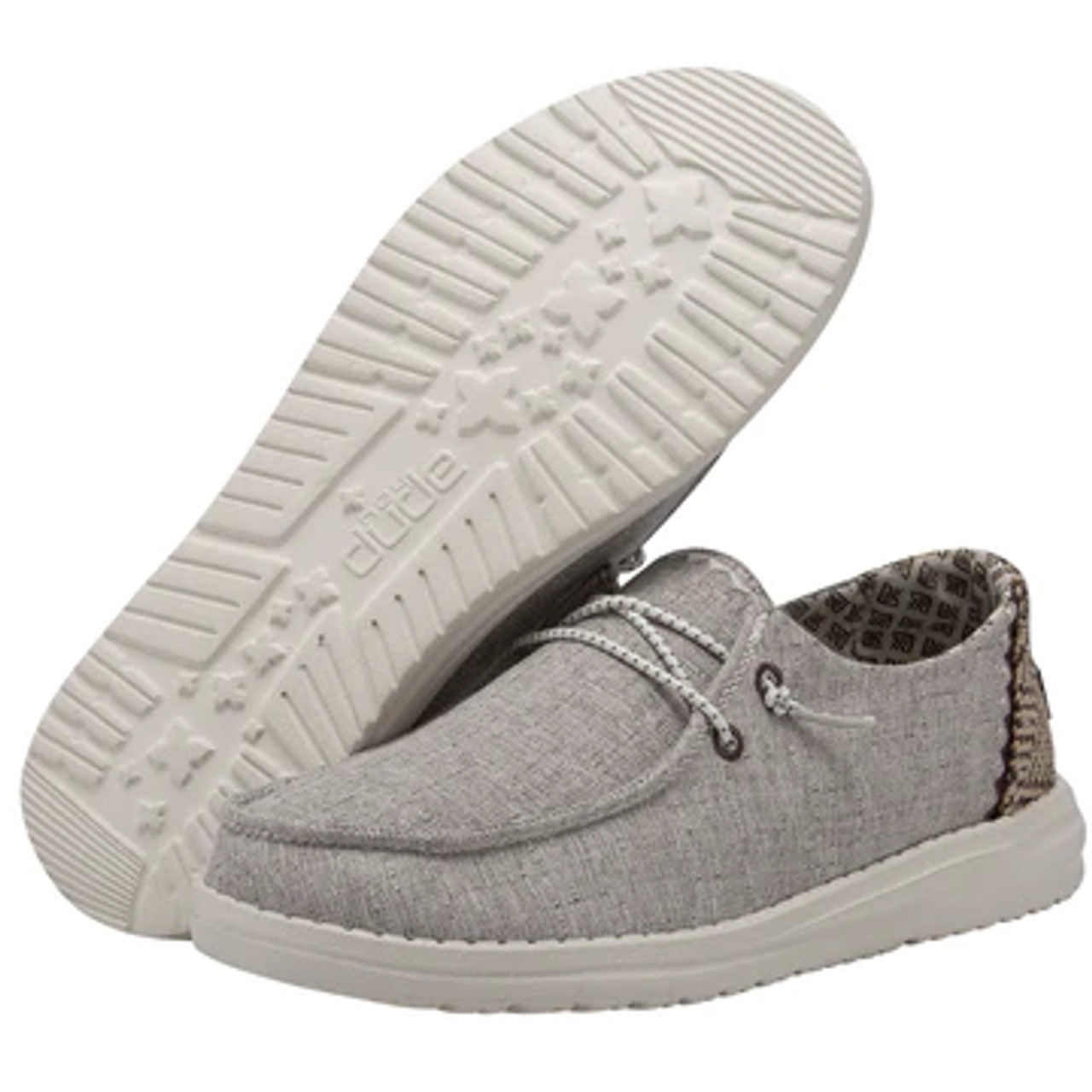 HEY DUDE WENDY CHAMBRAY JAVA SHOE NATURAL - Pee Dee Outfitters